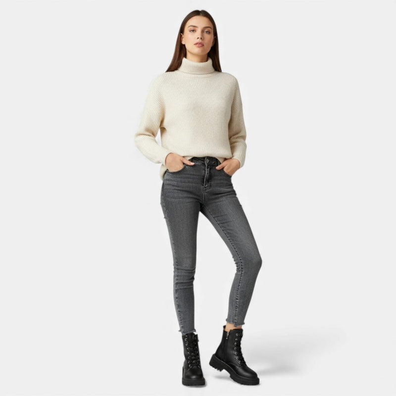 Women's Lace-Up Ankle Boots with Tread Sole Modern