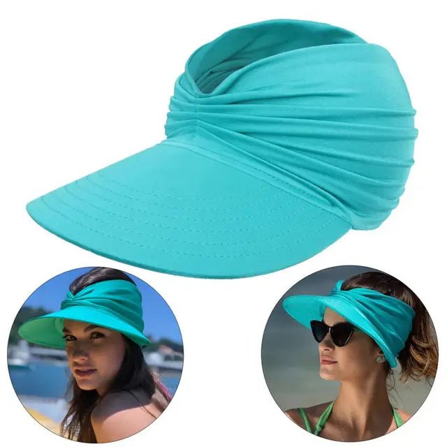 Women's sun hat with UV protection and wide brim