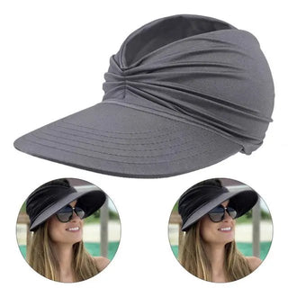 Damen Sonnenhut mit UV Schutz und breitem Schirm - Cecile LavelleRetro Blau