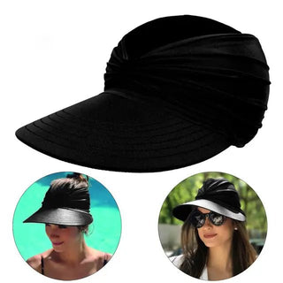 Damen Sonnenhut mit UV Schutz und breitem Schirm - Cecile LavelleSchwarz