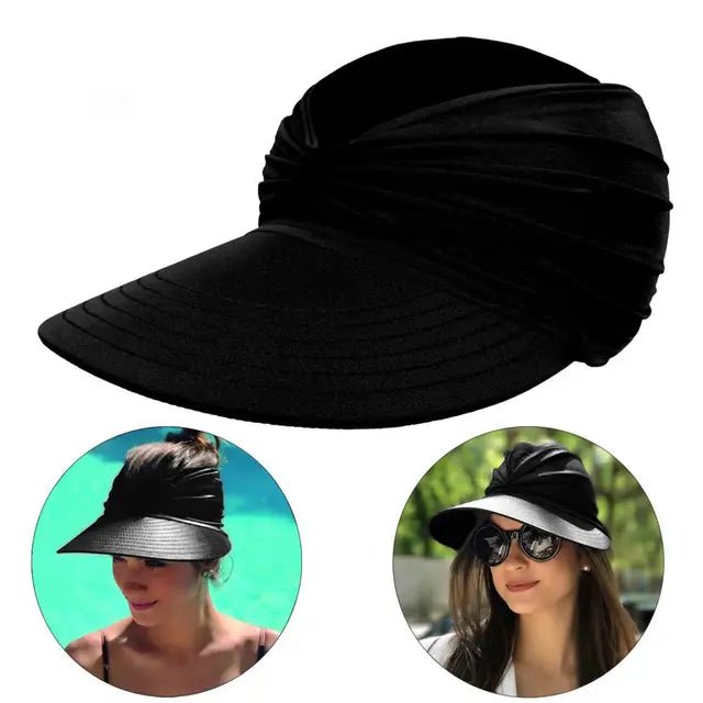 Women's sun hat with UV protection and wide brim