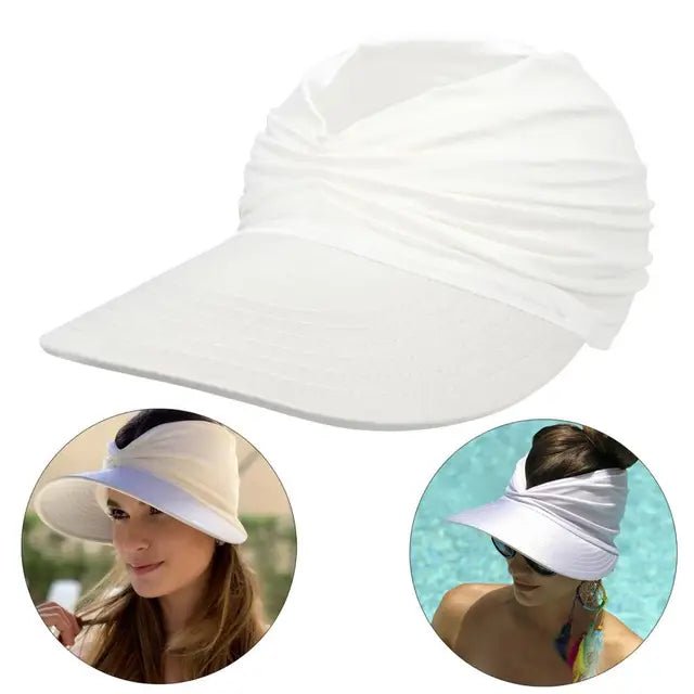 Women's sun hat with UV protection and wide brim