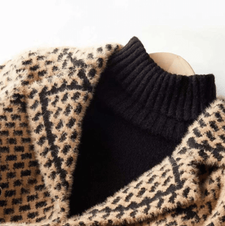 Damen Strick Jacke Hahnentritt - Cecile LavelleWeiß