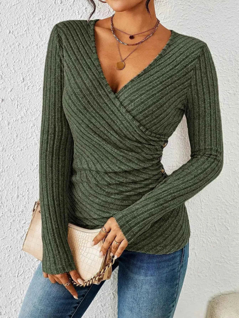 Damen Top Langarm Elegant