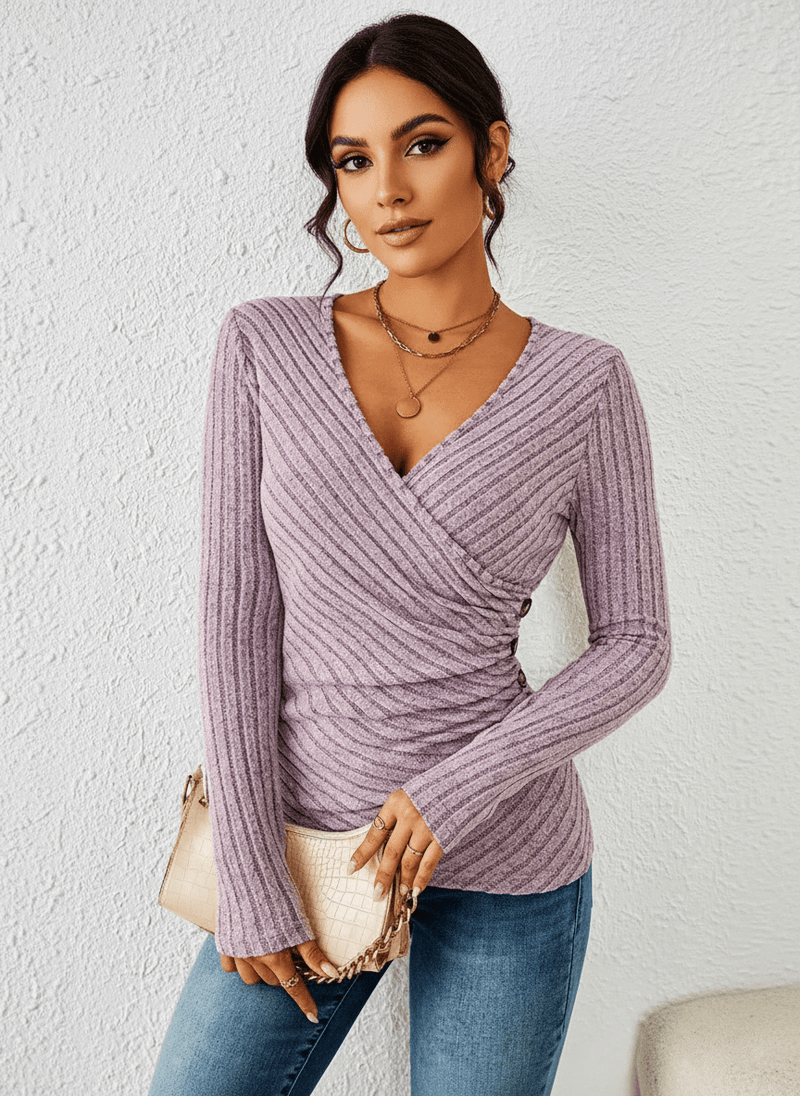 Damen Top Langarm Elegant
