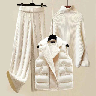 Damen Winter Outfit Set - Cecile LavelleBeige