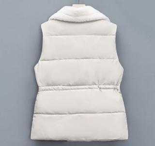 Damen Winter Weste Plüsch - Cecile LavelleKhaki