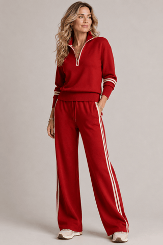Damen Zweiteiler mit Weiter Hose - Cecile LavelleRot