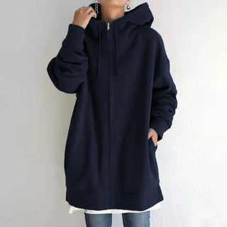Damenjacke Oversized mit Reißverschluss