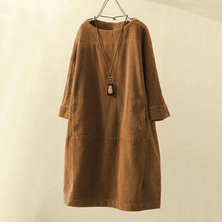 Damenkleid Lockerer Schnitt - Cecile LavelleBraun
