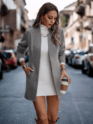 Damenmantel Elegante Passform - Cecile LavelleGrau