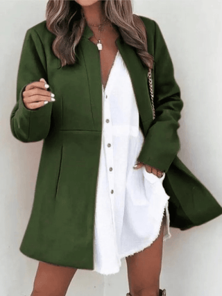 Damenmantel Elegante Passform - Cecile LavelleSchwarz