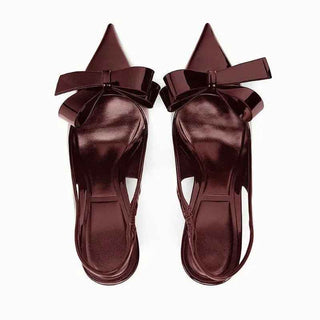 Isabelle – Slingback-Pumps mit spitzer Kappe und Schleifendetail