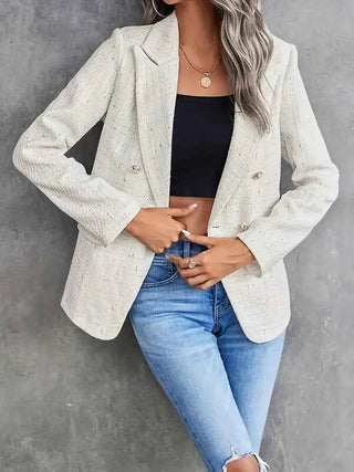 Doppelreihiger taillierter Blazer - Cecile LavelleBeige