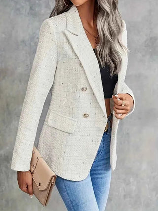 Doppelreihiger taillierter Blazer - Cecile LavelleBeige