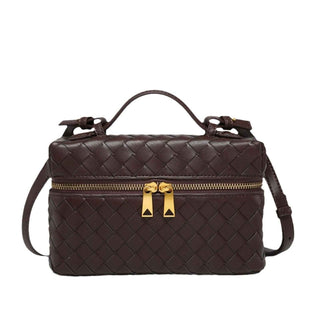 Elegante Handtasche mit Strukturdesign - Cecile LavelleSchokoladenbraun