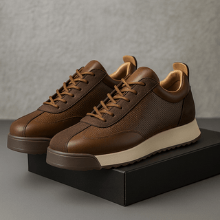 Elegante Herren Schuhe Mit Schnürung - Cecile LavelleBraun
