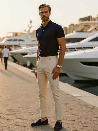 Elegante Hose Herren - Cecile LavelleBraun