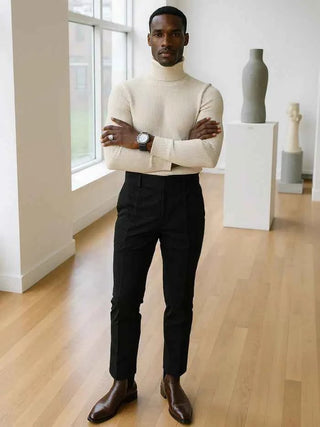 Elegante Hose Herren - Cecile LavelleSchwarz