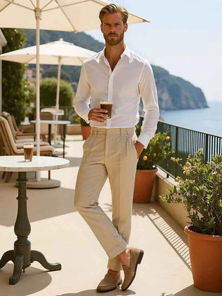 Elegante Hose Herren - Cecile LavelleBraun
