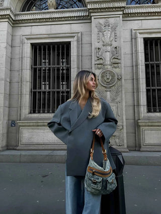 Elegante Oversize Blazer Damen - Cecile LavelleGrau