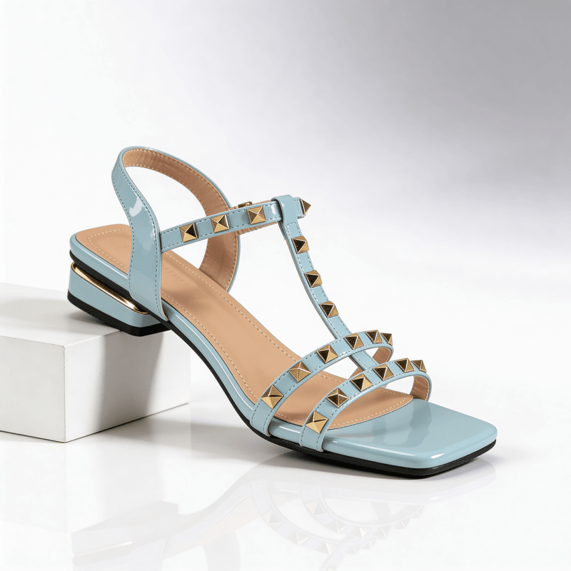 Elegant strappy sandals for women with heels