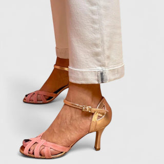 Elegante Riemchensandalen Mit Absatz Und Schnalle - Cecile LavelleGrün