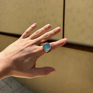 Elegante Touch Ringuhr - Cecile LavelleRosa - Blau