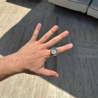 Elegante Touch Ringuhr - Cecile LavelleSilber - Grün