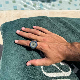 Elegante Touch Ringuhr - Cecile LavelleSilber - Grün