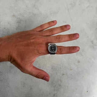 Elegante Touch Ringuhr - Cecile LavelleSilber - Grün