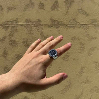 Elegante Touch Ringuhr - Cecile LavelleSilber - Schwarz