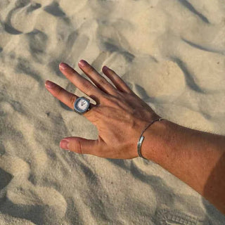 Elegante Touch Ringuhr - Cecile LavelleSilber - Pink