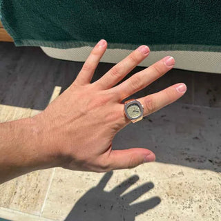 Elegante Touch Ringuhr - Cecile LavelleRosa - Grün