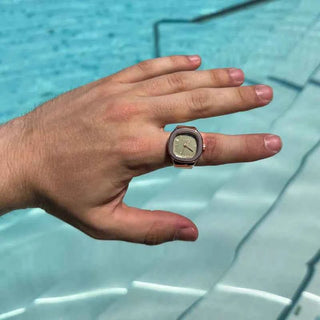 Elegante Touch Ringuhr - Cecile LavelleRosa - Grün