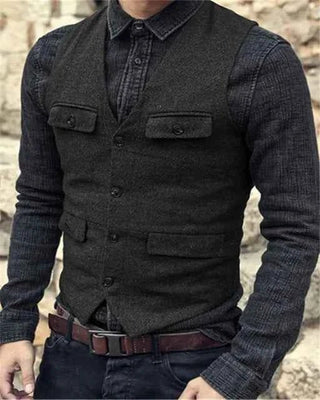 Elegante Weste Herren - Cecile LavelleSchwarz