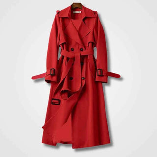 Eleganter Damen - Trenchcoat mit Gürtel - Cecile LavelleRot