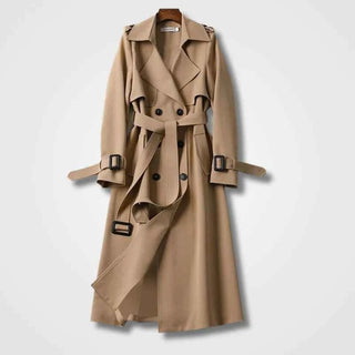 Eleganter Damen - Trenchcoat mit Gürtel - Cecile LavelleBeige