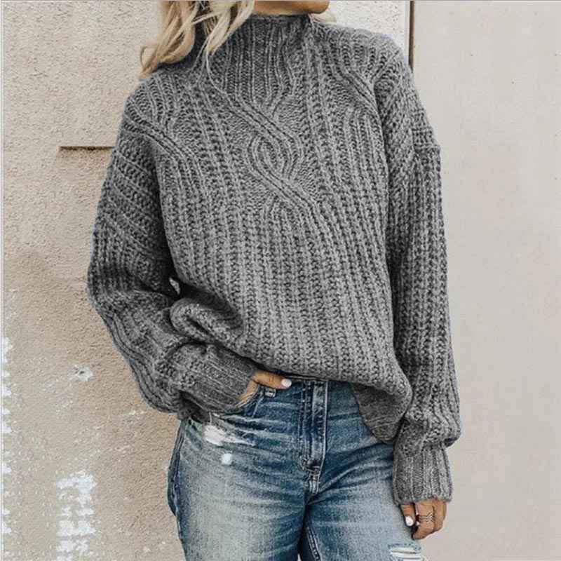 Eleganter Damenpullover mit Rundhals