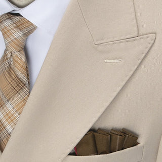Eleganter Doppelreihiger Anzug Für Hochzeit Und Gala - Cecile LavelleBeige