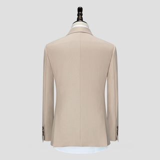 Eleganter Doppelreihiger Anzug Für Hochzeit Und Gala - Cecile LavelleBeige