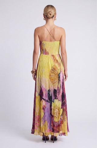 Elegantes Florales Sommer Maxi Kleid Ärmellos - Cecile LavelleMehrfarbig