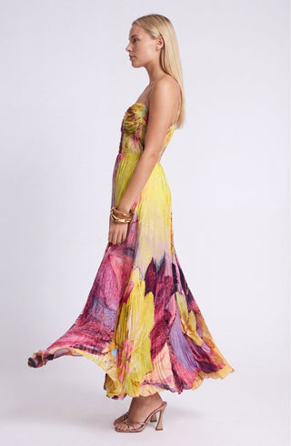 Elegantes Florales Sommer Maxi Kleid Ärmellos - Cecile LavelleMehrfarbig