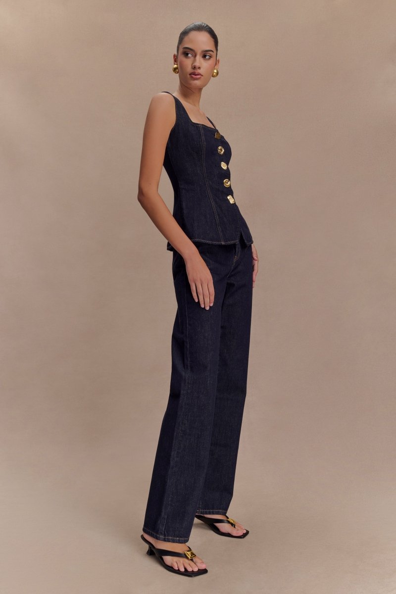 Elegant Two-Piece Set Vest Pants