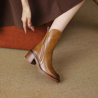 Damen Leder Stiefel Elegant