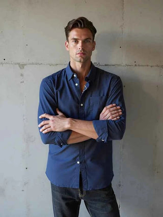 Essentielles Langarmhemd - Cecile LavelleMarineblau