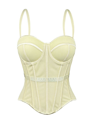 Figurformendes Corset Bustier mit Trägern - Cecile LavelleGelb