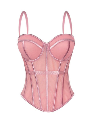 Figurformendes Corset Bustier mit Trägern - Cecile LavelleRosa