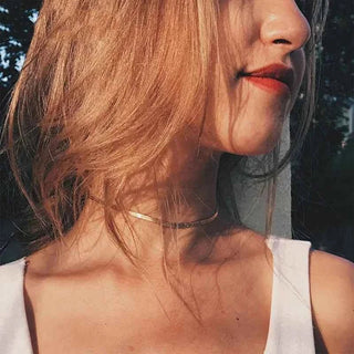 Flache Goldkette Damen - Cecile LavelleGold