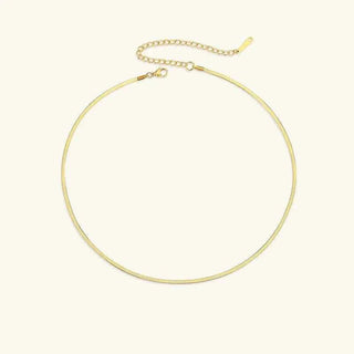 Flache Goldkette Damen - Cecile LavelleGold